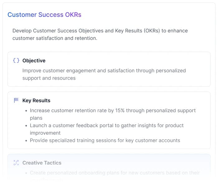 Customer Success OKRs
